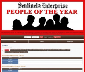 Online person of the year contest