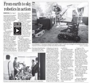 Media coverage of Robotics convention for The Sun News