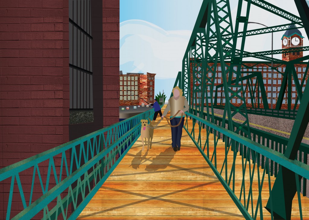 Digital illustration of Lowell