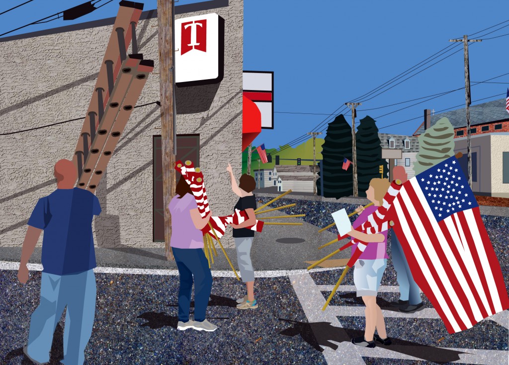 Digital illustration of Lowell