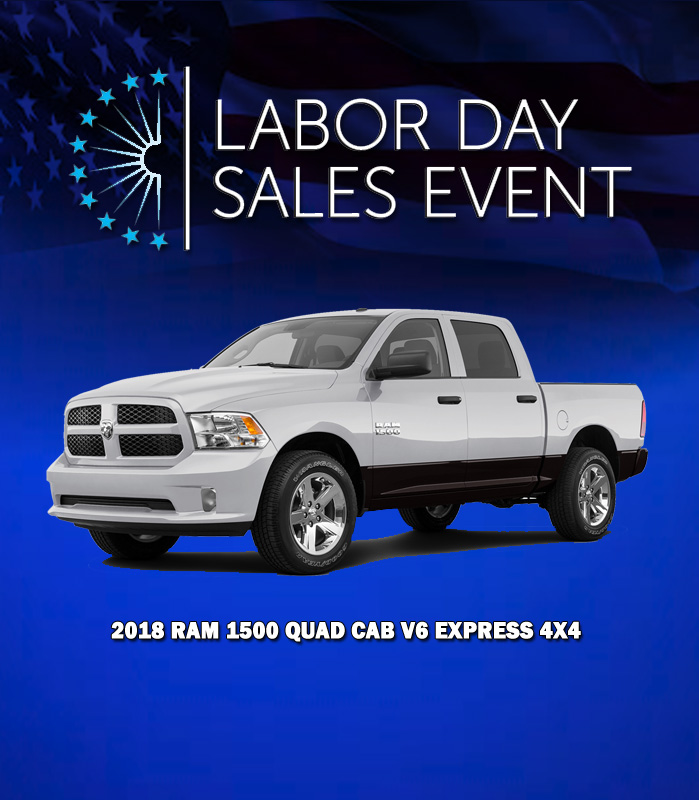 Social media graphic for Labor Day sales event.