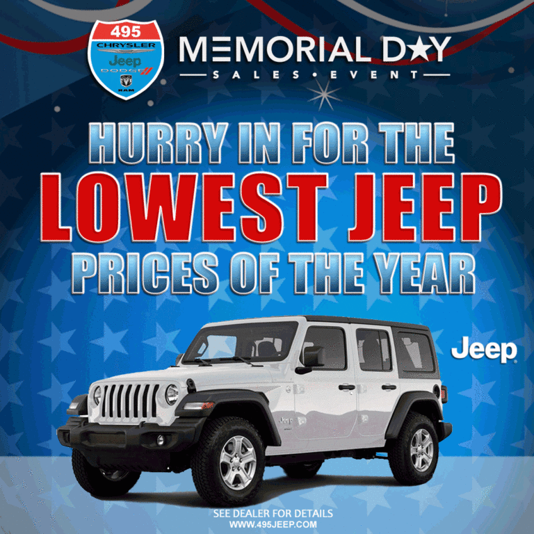Animated Memorial Day sales event social media graphic