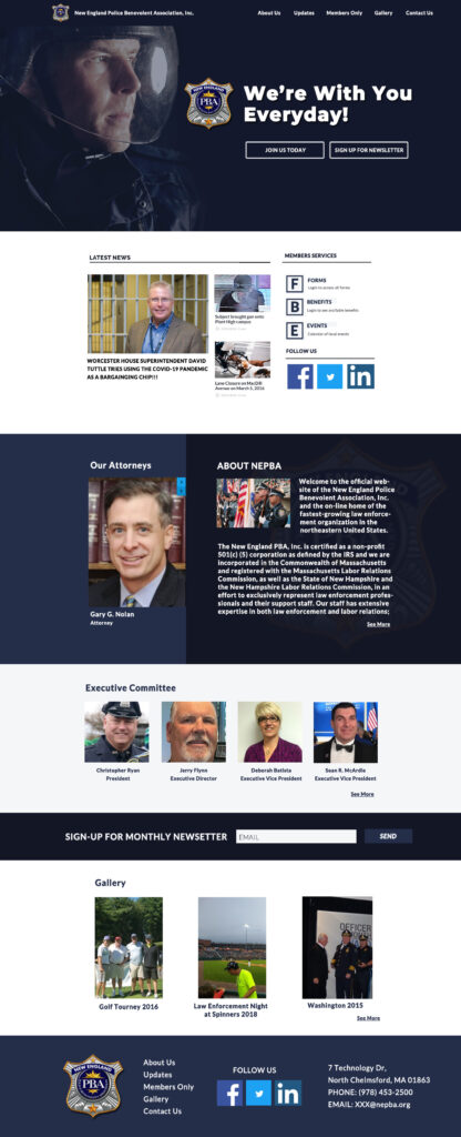 Website Homepage Mockup